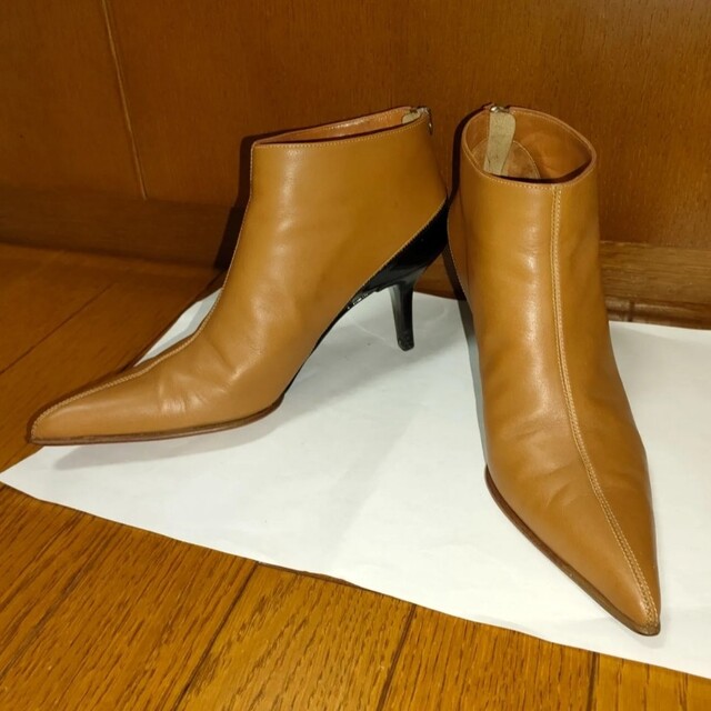 Narciso Rodriguez レザー ショートブーツ 35.5 キャメル