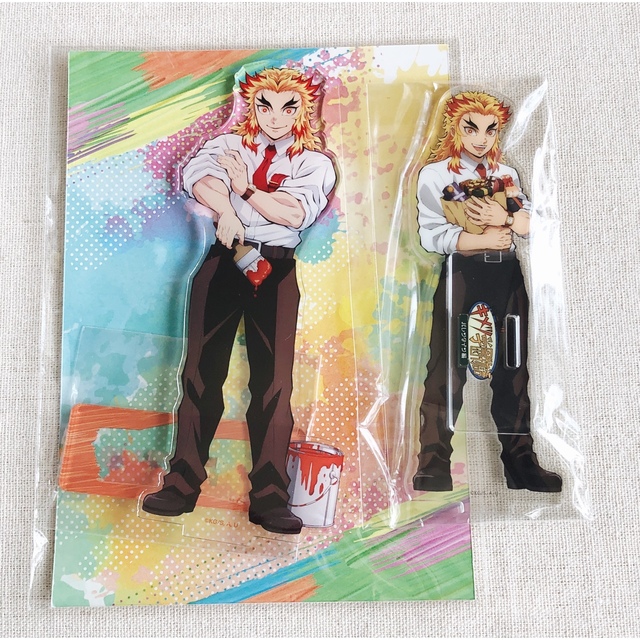 【新品】鬼滅の刃　キメツ学園　煉獄杏寿郎　アクスタ　２点　バレンタイン　AGF