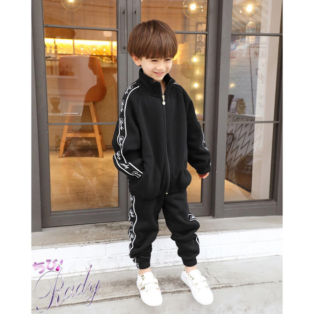 Rady(レディー)の週末限定値下げ！！ちびRady♡サイドラインロゴちびセットアップ キッズ/ベビー/マタニティのキッズ服男の子用(90cm~)(その他)の商品写真