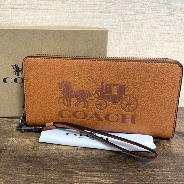 新品 COACH コーチ C3548 ホース アンド キャリッジ ロゴ 長財布 - 財布