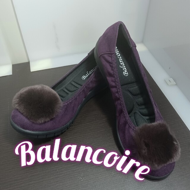 靴 ☆Balancoire ☆バレエシューズ24cm 紫 レディースの靴/シューズ(バレエシューズ)の商品写真
