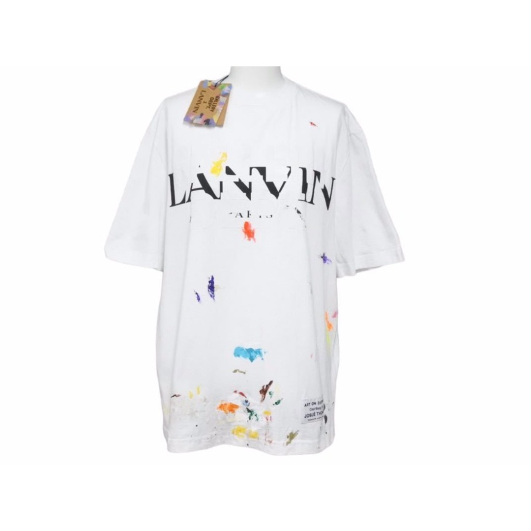 LANVIN ランバン GALLERY DEPT ギャラリーデプト ペンキ加工Tシャツ ホワイト マルチカラー 新品未使用 46292 |  フリマアプリ ラクマ