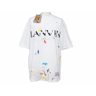 ランバン(LANVIN)のLANVIN ランバン GALLERY DEPT ギャラリーデプト ペンキ加工Tシャツ ホワイト マルチカラー 新品未使用 46292(Tシャツ/カットソー(半袖/袖なし))