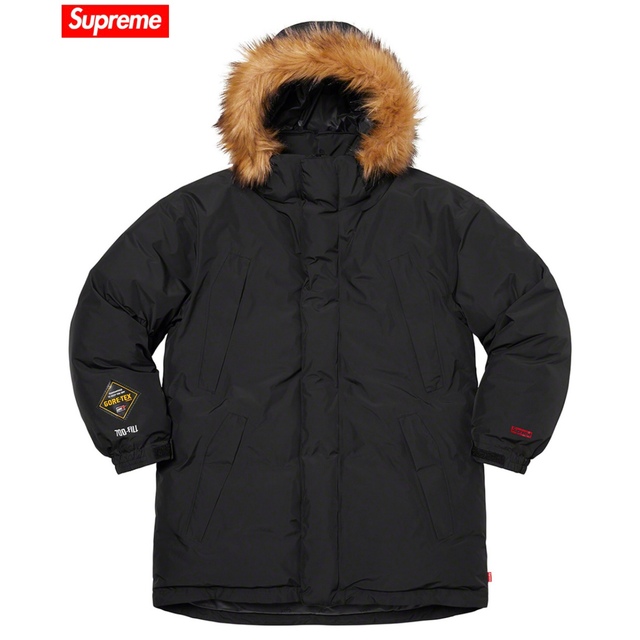 100%本物 Supreme 黒 S - Supreme GORE-TEX Parka Down 700-Fill