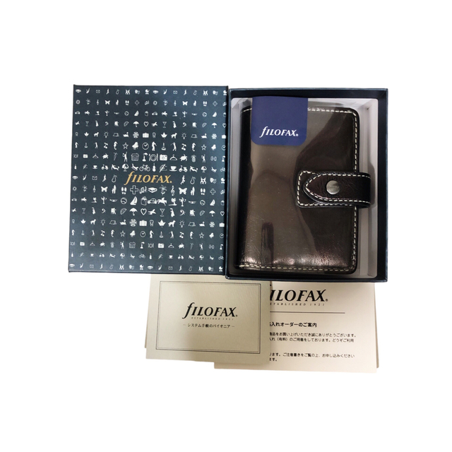 【美品 】filofax  マルデン　ミニ　システム手帳　5穴　ミニ財布