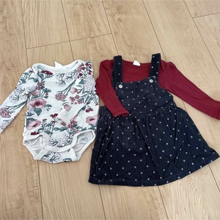 エイチアンドエム(H&M)の女の子　子供服　ベビー服　60-70 H&M(ワンピース)