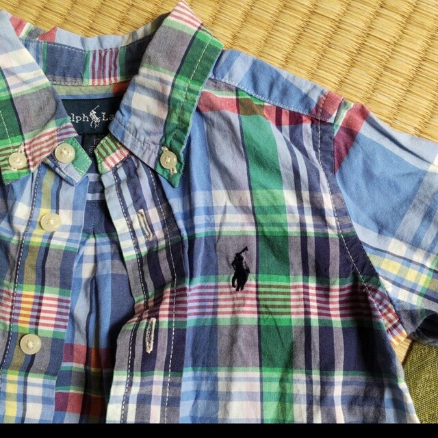 Ralph Lauren(ラルフローレン)のラルフローレン　長そでシャツ　サイズ80 キッズ/ベビー/マタニティのキッズ服男の子用(90cm~)(ブラウス)の商品写真