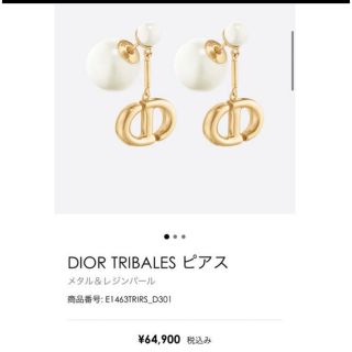 DIOR TRIBALES ピアス 片耳 完売品 正規品