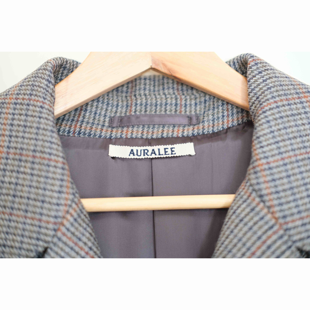 AURALEE(オーラリー)のAURALEE DOUBLE FACE CHECK LONG COAT サイズ3 メンズのジャケット/アウター(ステンカラーコート)の商品写真