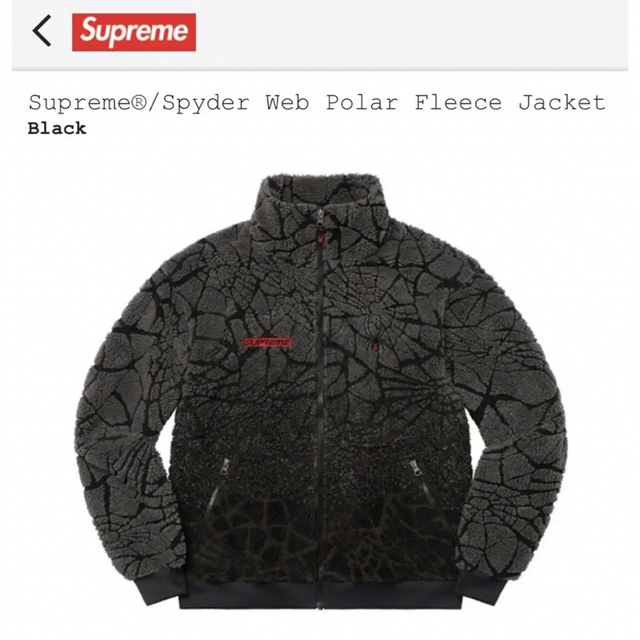 ジャケット/アウターSupreme Spyder Web Polar Fleece Jacket