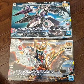 売切価格　SD エクスヴァルキランダー　HG 1/144 コアガンダム2 セット(プラモデル)