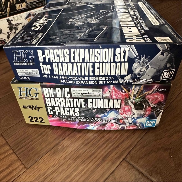 HG 1/144 ナラティブガンダムC装備　ナラティブガンダム用B装備拡張セット エンタメ/ホビーのおもちゃ/ぬいぐるみ(プラモデル)の商品写真