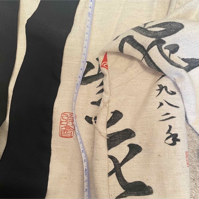 vintage 90s 日本製 漢字 和柄 麻 和風 羽織 薄生地