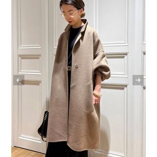 DEUXIEME CLASSE アルパカシャギーコート コクーン チャコール