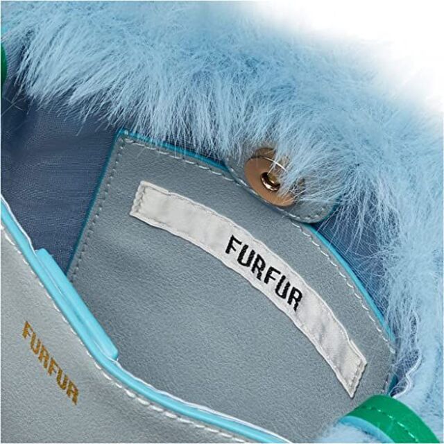 fur fur(ファーファー)のfurfur エコファーポシェット 　サックス レディースのバッグ(ショルダーバッグ)の商品写真