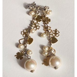 シャネル(CHANEL)のシャネル❤️08P ココマーク ロングチャーム パール ピアス(ピアス)