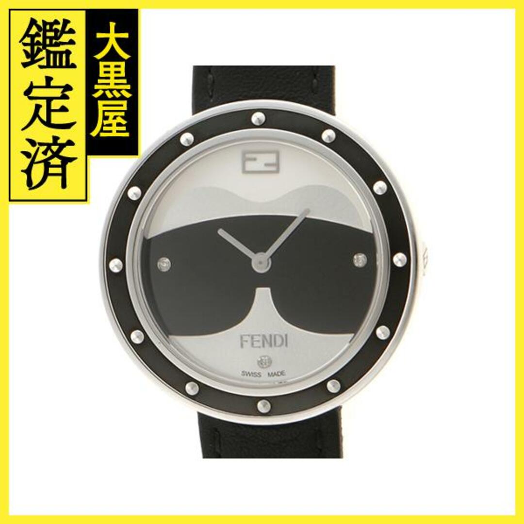 国内最安値！ FENDI - FENDI　ﾏｲｳｪｲ　35000M　シルバー/ブラック　クォーツ【432】 腕時計