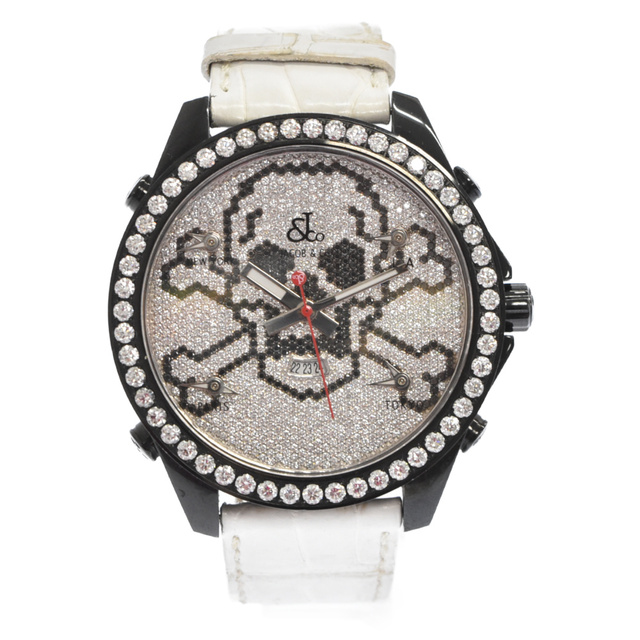 Jacob&Co. ジェイコブ ファイブタイムゾーン スカル ダイヤ 腕時計 ホワイト