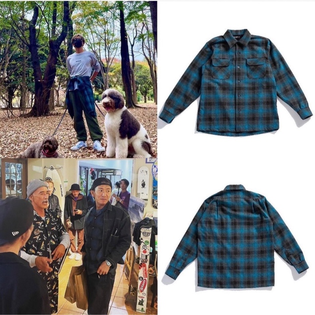 キムタク着 私物Subculture  check shirt 2サブカルチャー