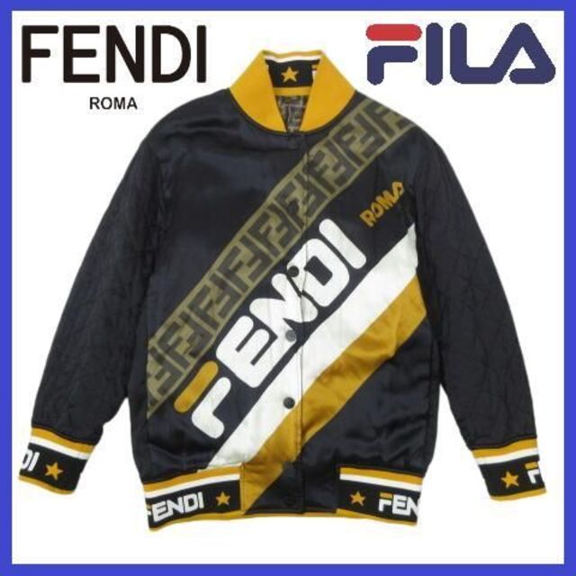 FENDI(フェンディ)の定価39万円【美品】FENDI FILA コレクション リバーシブル ジャケット レディースのジャケット/アウター(ブルゾン)の商品写真