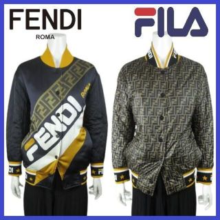 フェンディ(FENDI)の定価39万円【美品】FENDI FILA コレクション リバーシブル ジャケット(ブルゾン)