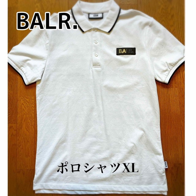 BALR ボーラー　胸ロゴパッチ　ホワイト　ポロシャツXL 半袖