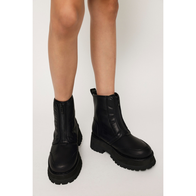 SLY♡FRONT ZIP BOA SHORT BOOTS