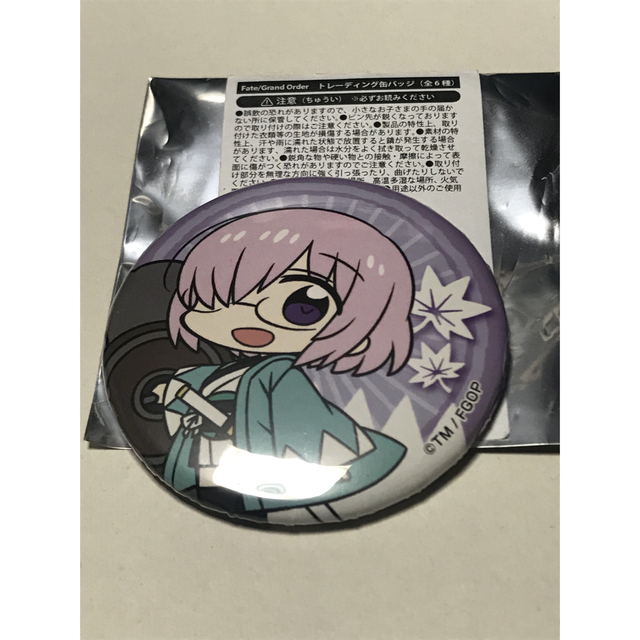 京まふ限定　マシュ　藤丸立香　FGO 新選組缶バッジ エンタメ/ホビーのアニメグッズ(バッジ/ピンバッジ)の商品写真