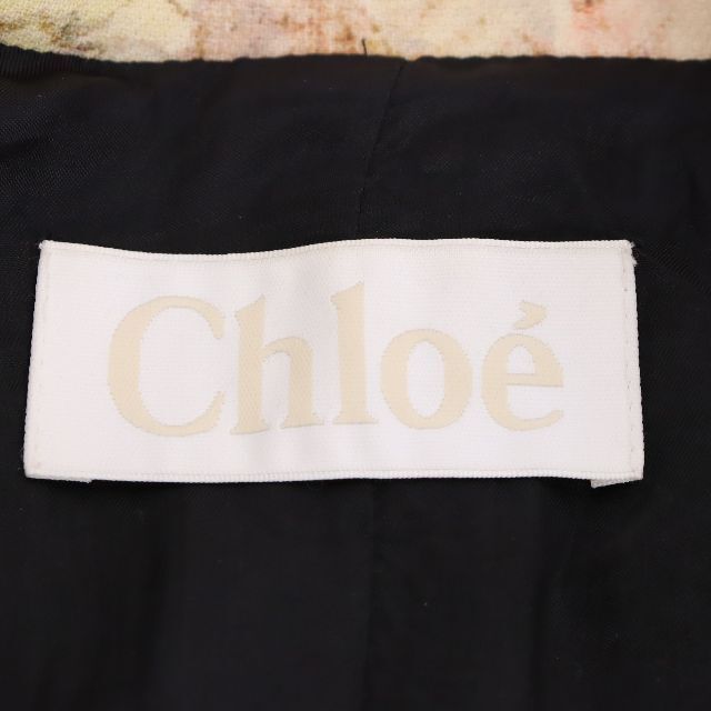 Chloe(クロエ)のChloe クロエ　花柄コート　レディース　ベージュ　USED レディースのジャケット/アウター(その他)の商品写真