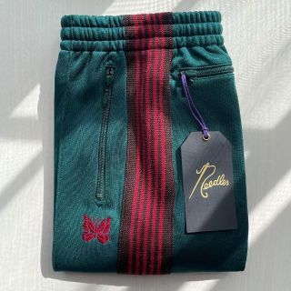 ニードルス(Needles)のナロー XS グリーン　レッド　studious 別注　green red(スラックス)