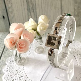 動作OK】GUCCI グッチ 腕時計 102 ミニG シルバー レディース-