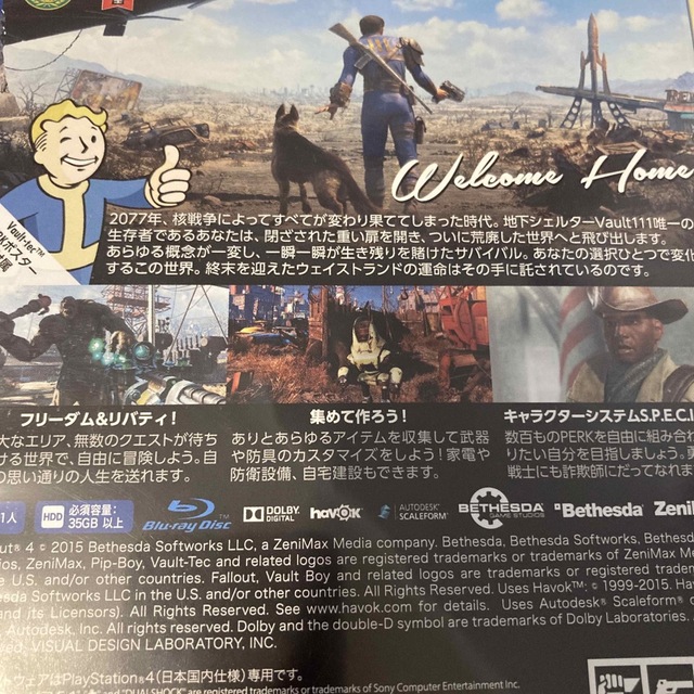 PlayStation4(プレイステーション4)のFallout4  エンタメ/ホビーのゲームソフト/ゲーム機本体(家庭用ゲームソフト)の商品写真