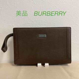 バーバリー(BURBERRY)のバーバリー 型押しレザー　セカンドバッグ (セカンドバッグ/クラッチバッグ)