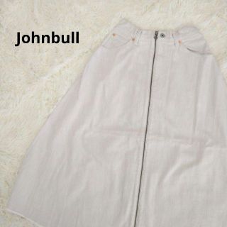 ジョンブル(JOHNBULL)の【新品】Johnbull　デニム リメイクフレアスカート　ミモレ丈　ak726(ひざ丈スカート)