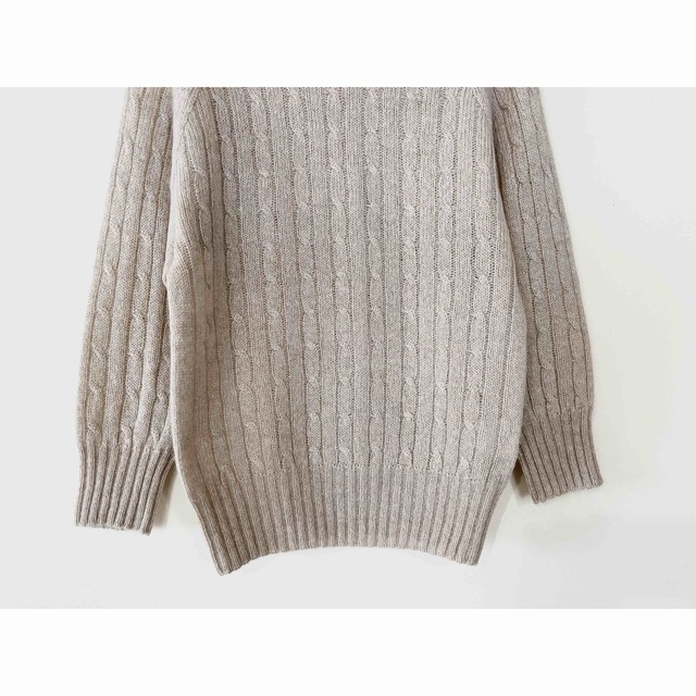 美品 マーガレットハウエル スコティッシュカシミヤ100 ケーブルニット5.6万