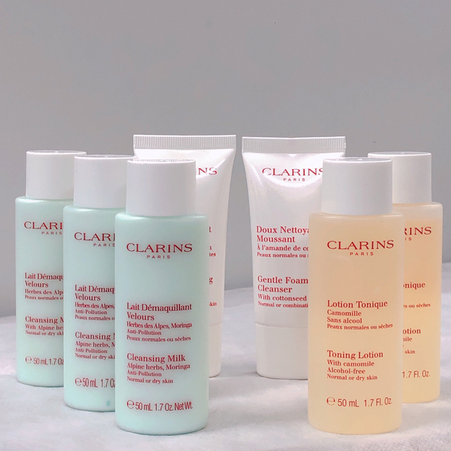 CLARINS(クラランス)の値下げ中！！ クラランス ローション クレンジング ミニ セット D コスメ/美容のスキンケア/基礎化粧品(化粧水/ローション)の商品写真