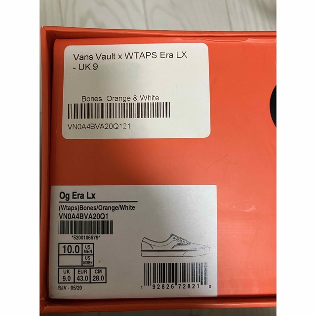 WTAPS EX41 VANS OG ERA LX オレンジ　28.0cm 3