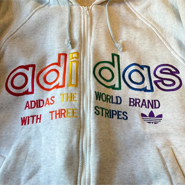 adidas アディダス オールド パーカー 90s 古着 オーバーサイズ