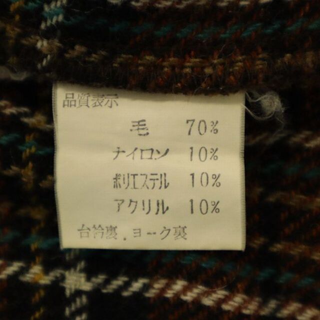 McGREGOR - マックレガー チェック 長袖 ウールシャツ L ブラウン系