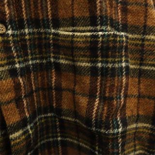 McGREGOR - マックレガー チェック 長袖 ウールシャツ L ブラウン系