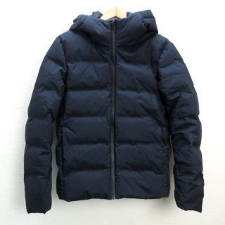 ユニクロ(UNIQLO)のU■ユニクロ/UNIQLO フーディーシームレスダウンジャケット■紺【メンズM】MENS/9【中古】(ダウンジャケット)