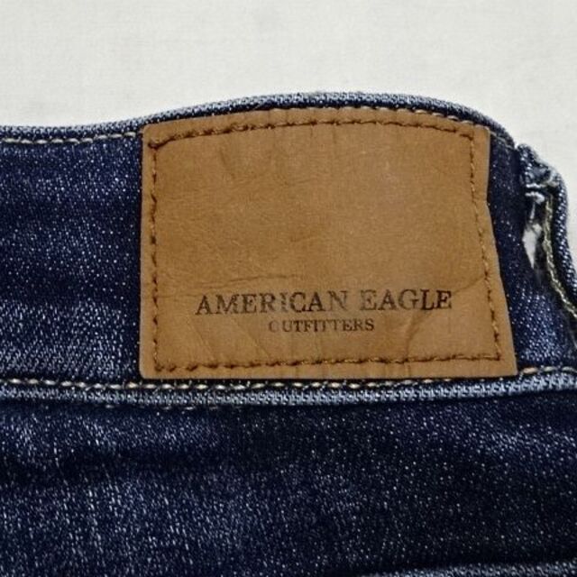 American Eagle(アメリカンイーグル)のアメリカンイーグル☆濃紺ハイライズジェギング☆US10☆ウェスト約80cm レディースのパンツ(デニム/ジーンズ)の商品写真