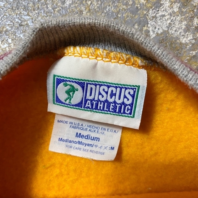 DISCUS ATHLETIC - 90s discus ディスカス ツートンスウェット DISCUS ATHLETIC - 90s discus ディスカス ツートンスウェット