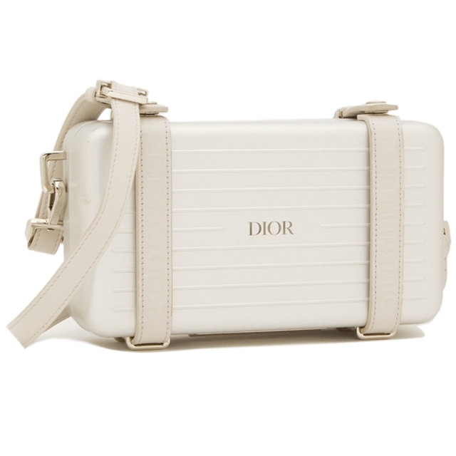 高品質 ディオール - Dior クラッチバッグ 2DRCA295YWT DIOR レディース シルバー ショルダーストラップ付き 2WAY パーソナルクラッチバッグ RIMOWA AND DIOR クラッチバッグ