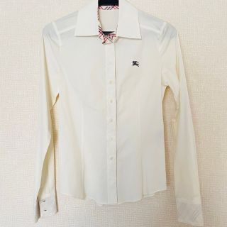 バーバリーブルーレーベル(BURBERRY BLUE LABEL)の【美品】バーバリー襟付きシャツ【Burberry blue label】(シャツ/ブラウス(長袖/七分))