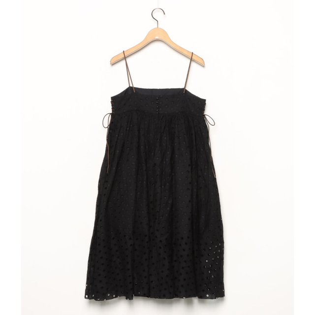 Rosary moon(ロザリームーン)の美品 Rosarymoon Dot eyelet code dress レディースのワンピース(ひざ丈ワンピース)の商品写真