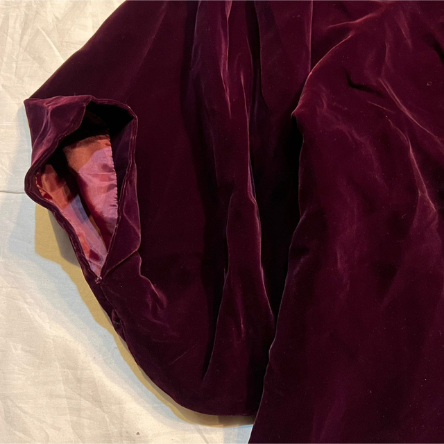 ICHIDA イチダ ベロア レディース アウター 古着 オールド  レディースのジャケット/アウター(ロングコート)の商品写真