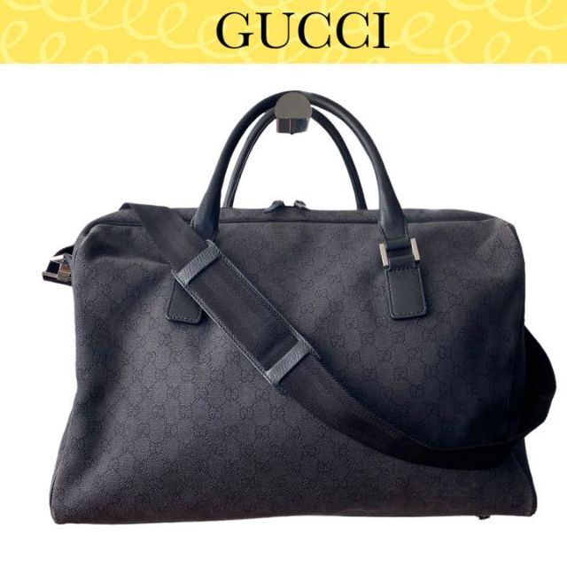 GUCCI グッチ 2Way GGキャンバス ボストンバッグ-