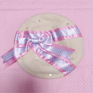 アンジェリックプリティー(Angelic Pretty)のAngelic Pretty Ribbon de Parisベレー(ハンチング/ベレー帽)