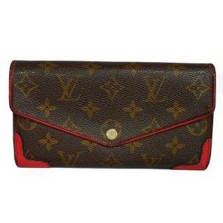 ルイヴィトン(LOUIS VUITTON)のルイ・ヴィトン ポルトフォイユ・サラ レティーロ スナップボタン 二つ折り モノグラム スリーズ 長財布 M61184(財布)